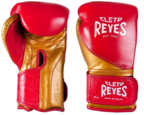 View the Cleto Reyes Velcro High Precision Training Boxing Gloves - Red/Gold online at Fight Outlet